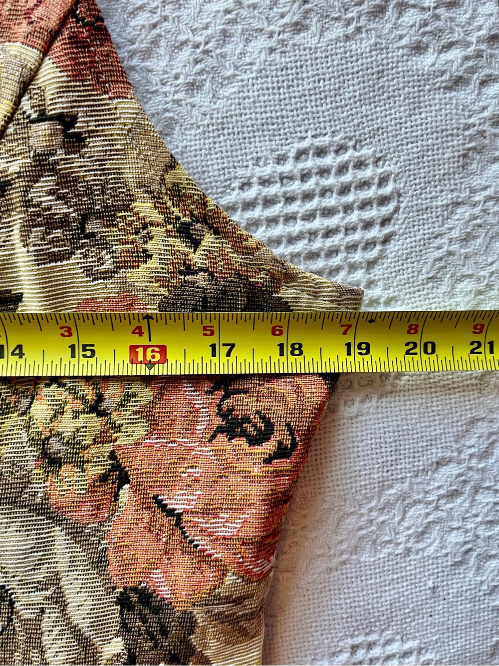 Floral Tapestry Vest in Fall Colors 3-Button Women’s Autumn Vest for Layering - Picture 4 of 6